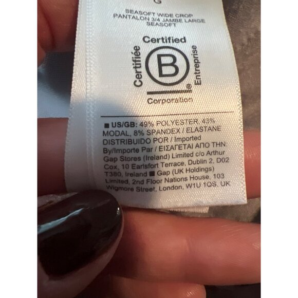 Athleta Seasoft Wide Crop Pants L Modal & Spandex SOFT - Picture 6 of 11